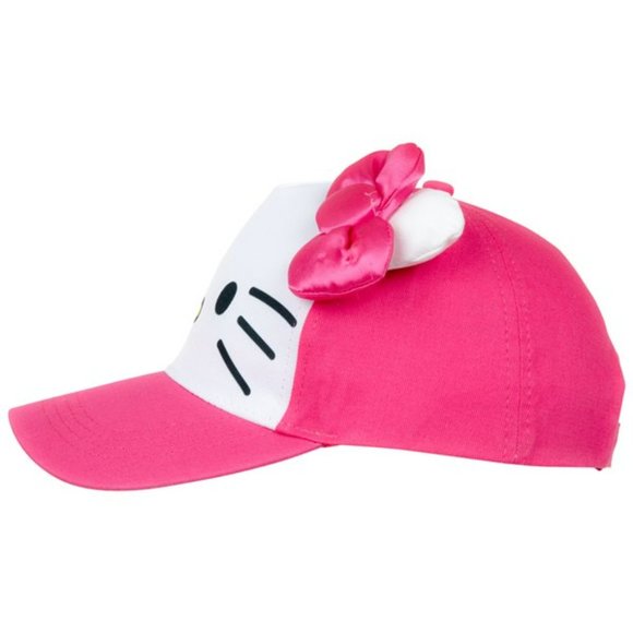 NWT SANRIO HELLO KITTY BASEBALL SNAPBACK W/ EARS-YOUTH SIZE - Picture 2 of 9